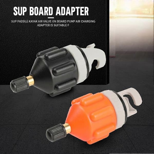 1-10 stk. luftventiladapter holdbar robåd kajak oppustelig pumpeadapter til SUP-board kajakdele tilbehør 4Pcs Black