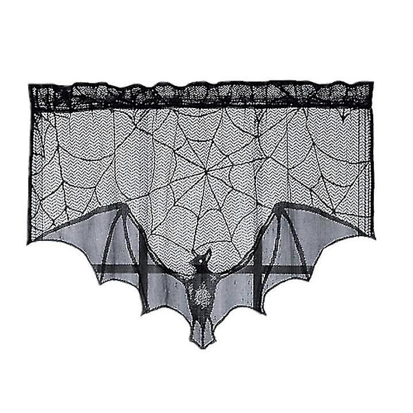Halloween Cobweb Öppen spis Scarf Mantel Scarf Spindelnät dekorationer