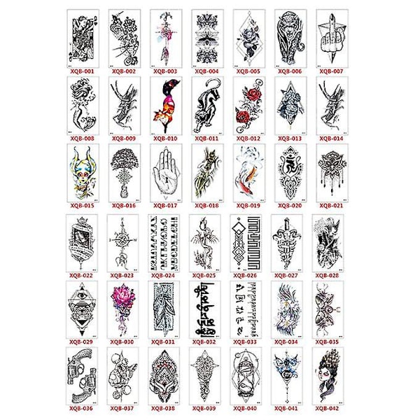 Liten Full Arm Totem Symbol Vattentät Tatuering Sticker Mode Vackert