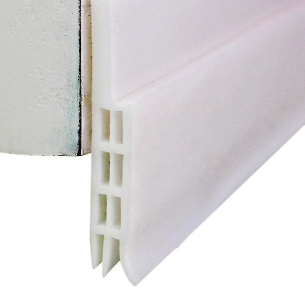 Underdørs trekkstopper værfjerning Energisparende vindblokkerer Vindu Bunnbeskyttelse tetningslist White