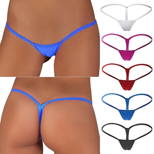 【BQ】Seksikkäät minipikkuhousut Micro G-string alusvaatteet naisille - Perfet Blue Blue S