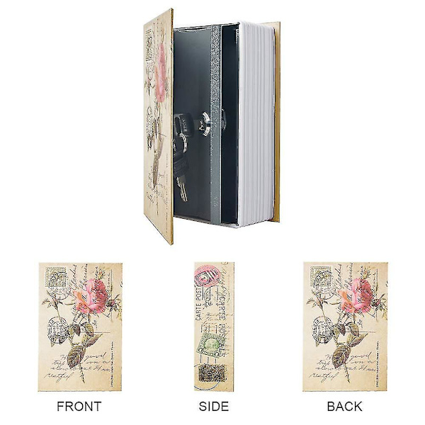 Avledningsbok säker förvaringsbox, Dictionary Secret Safe Can med säkerhetskombinationslås, Diversion Book Hidden Safe