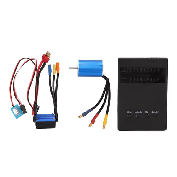 2435 3300KV Borstlös Motor 25A ESC Programmeringskort Combo Set för 1/16 1/18 RC Bil