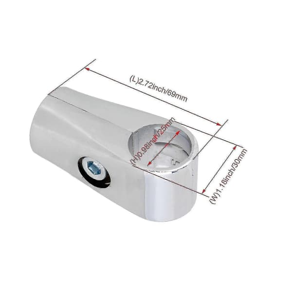 Rörkopplingar 6 st klämkopplingar för displayställ 25 mm innerdiameter tvåvägs rörkopplingar - JZ