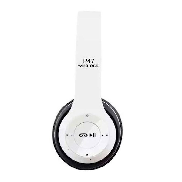 Taitettava langaton kuulokemikrofoni P47 Stereo Bluetooth 4.2 Chip Headphone Support Tf Card White