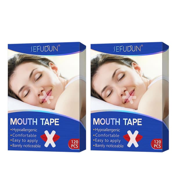 【BQ】120 STK Munntape for søvn Forbedrer snorking Søvnmunnstrimler for voksne barn 2pcs