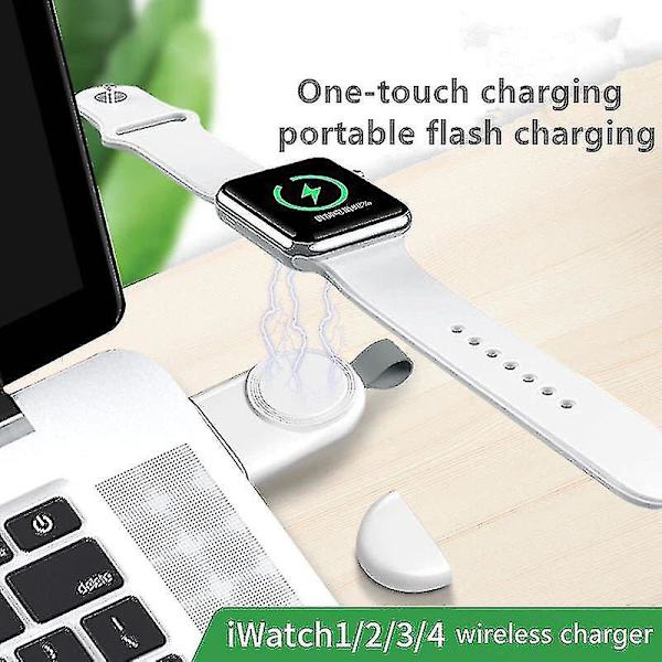 Bärbar trådlös Apple Watch USB -kabel Snabbladdare Hög kvalitet