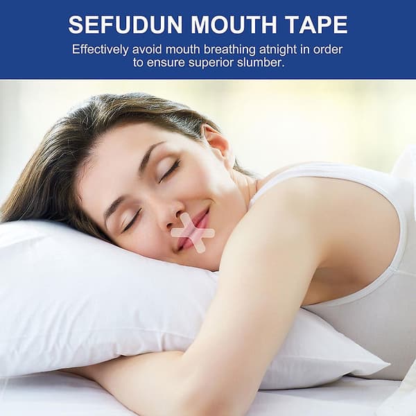 【BQ】120 STK Munntape for søvn Forbedrer snorking Søvnmunnstrimler for voksne barn 4pcs