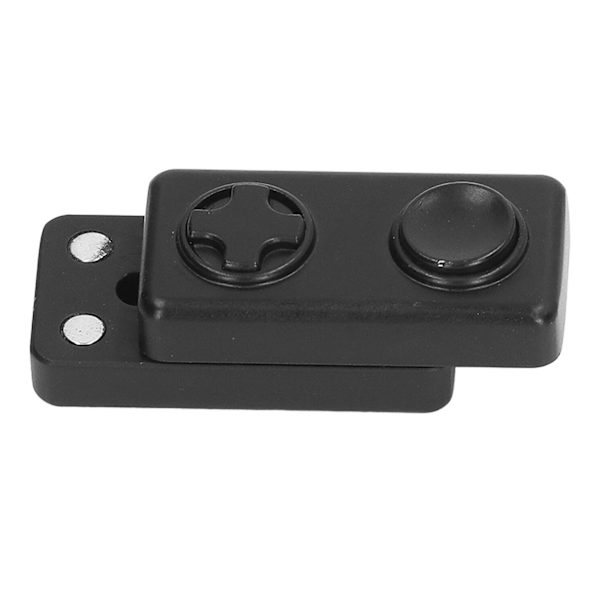 Magnetisk Skyder Sensorisk Legetøj Terning 2 Knapper Stressaflastning Fingerspids Push Skyder Sort