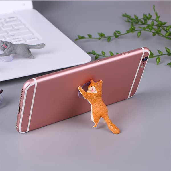 6 Farver Sød Kat Telefonholder Stand Sucker