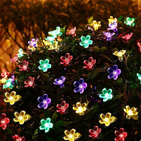 Blomma Led String Nattlampor För Julfest Diy Dekoration Lampa