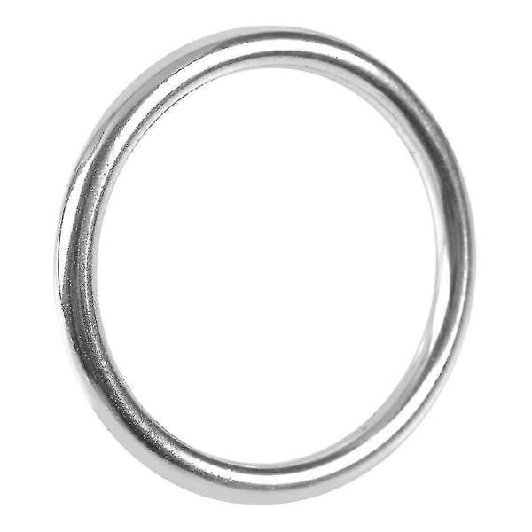 304 Rostfritt Stål Båt Marine Svetsad Ring O Rund Ring Polerad Cirkel inner diameter 35mm Wire diameter 6mm