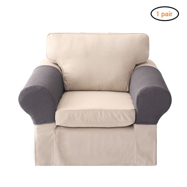 Universal Strikket Tykk Sklisikker Sofa Armlene Trekk Polyester Fleksibel Armlene Trekk