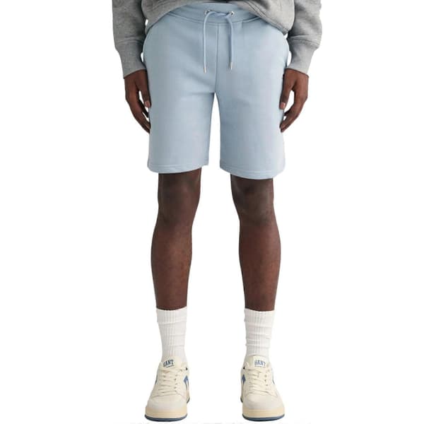 【BQ】Gant Shield Drawstring Sweat Shorts Bomull Regular Fit Sommer Shorts Blue S