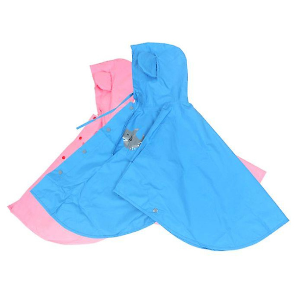 Kids Rain Poncho Hette Gutt Jente Tegneserie Regnfrakk Søt Regn