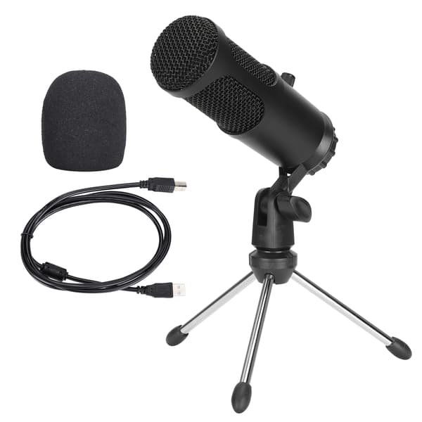 Kondensatormikrofon Laptop USB-drev Gratis til WINDOWS/LINUX Kardioid Pickup 30Hz‑20KHz DC5V A6