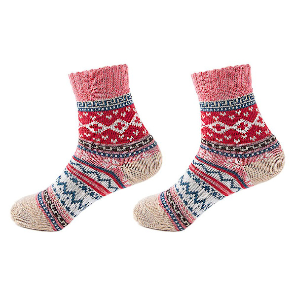 Wool Socks Thick Warm Soft Winter Knit Cozysuitable For Going Out In Winter-style 3