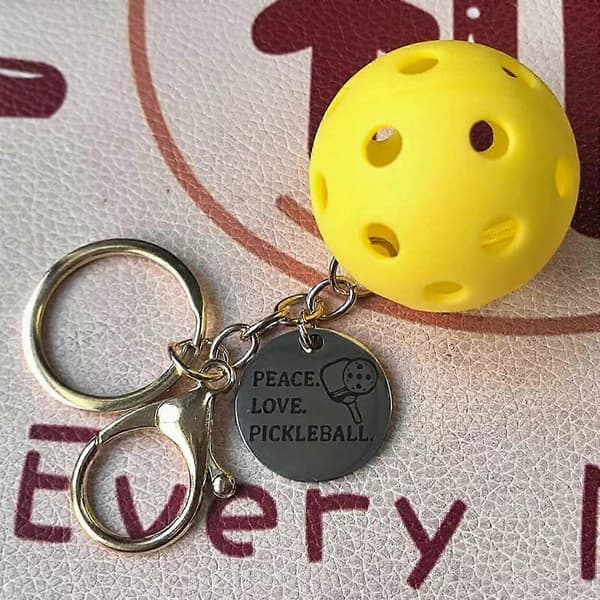 Stilfuldt bærbart nøgleringstilbehør til tasker Gul ornament Dangler Essential Souvenir Yellow