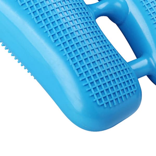 Mini Multifunktionell Uppblåsbar Steppbräda PVC Massageprickar Träningspad för Hemmagym Blå