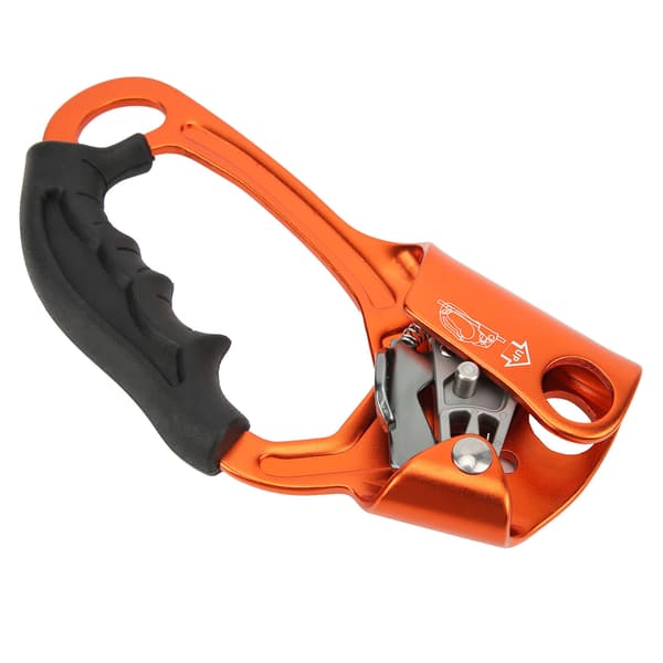 Klätterhand Ascender Lättviktslegering Bergsklättringsutrustning Höger Hand Orange