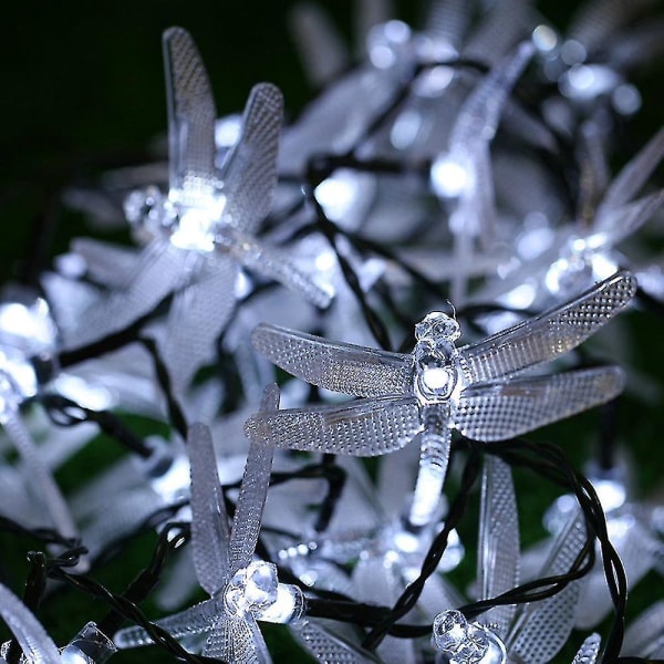 Batteridrivna Dragonfly String Lights 20 LEDs Vattentät Belysning Trädgårdsdekor
