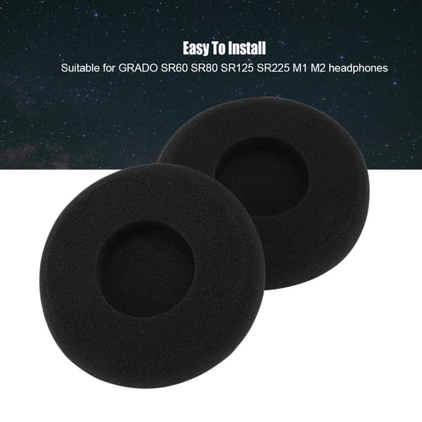 Memory Foam Läderhörselkåpor för GRADO hörlurar