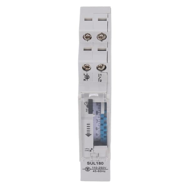 Mekanisk Timer Switch Vattentät 24 Timmar 110-250VAC Ljus Motor Kontroller