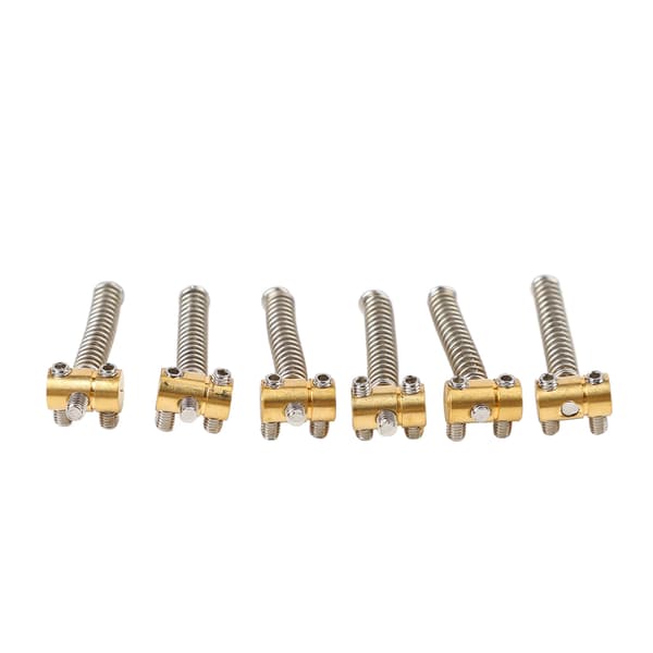 6 st Mässingsstallar Set TL Tailpiece Telecaster Elgitarr Ersättningsdelar