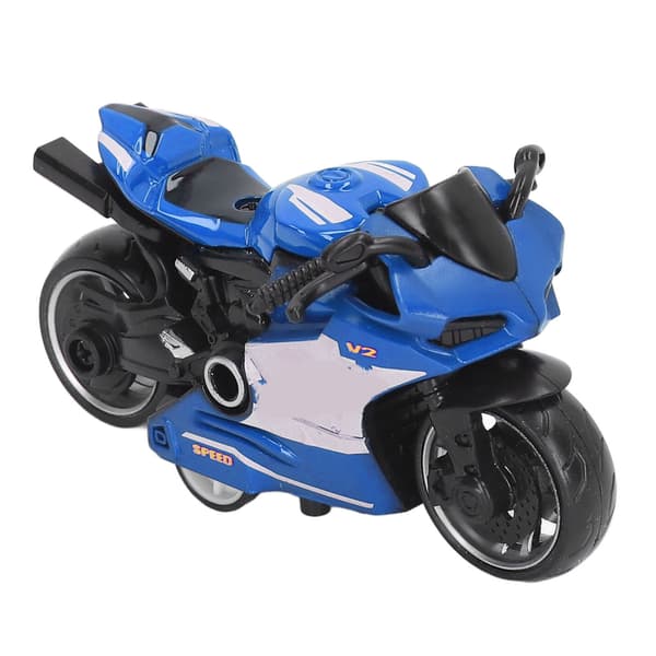 Træk Tilbage Motorcykel Legetøj Legeringsmodel Simulation Børne Gave Samling Blå
