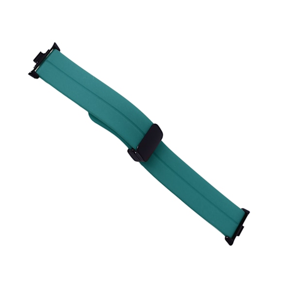 Silikon Magnetisk Foldbar Fleksibel Vandafvisende Urrem til Mi Band 8 Pro - Hærgrøn
