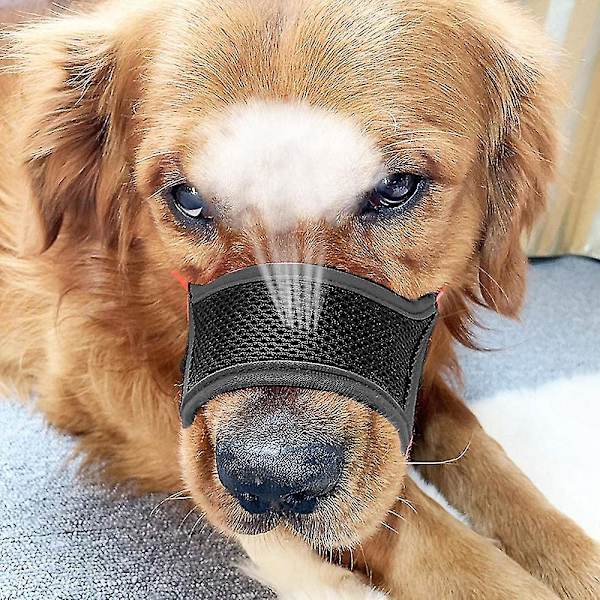Mjuk hund munkorg Anti-biting Barking Mesh Andas husdjur cover Gray XL