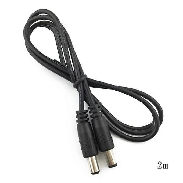 DC5.5x2.1mm Hane-hane Kontaktkontakt Barrel Jack Strömadapter Förlängningskabel