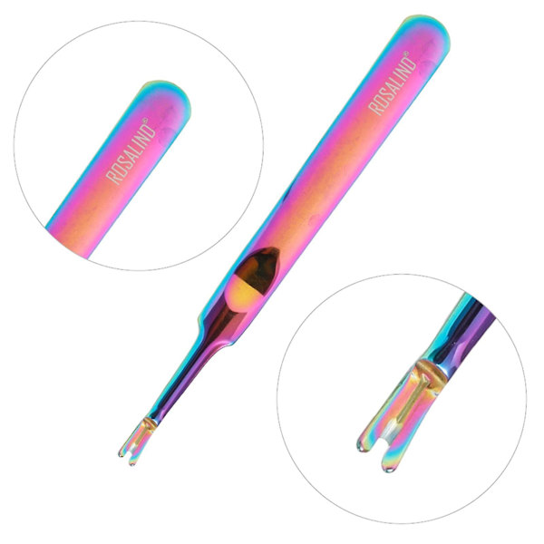 4st rostfritt stål Dead Skin Gaffel Nagelbandsskjutare Nagelmanikyrverktyg