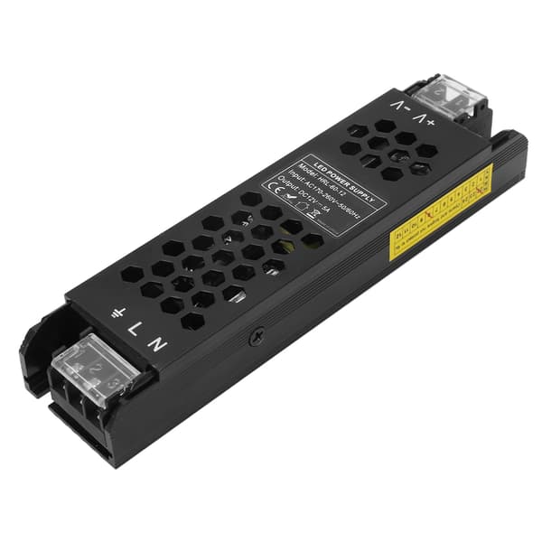 Aluminiumslegering LED-driver transformator strømforsyning tynn konstant spenning 60W AC170-260V DC12V