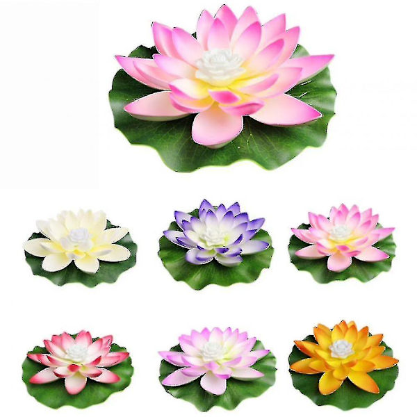 Färgglada Lotus Lights Flytande Lotus Lights, lämplig för natursköna aktiviteter