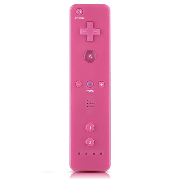 Analog Joystick Gamepad Controller til WiiU/Wii-konsollen (rosa)