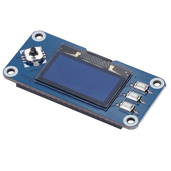 OLED-näyttöhattu Raspberry Pi 2B/3B/Zero/Zero W:lle