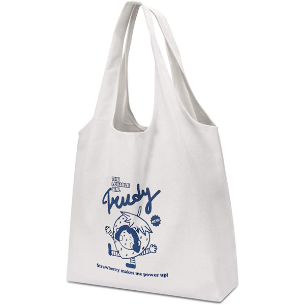 Canvas Tote Bag Aesthetic,eco-friendly Reusable Shopping Bag,beach Bag