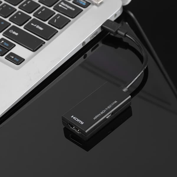 Micro USB - HDMI-sovitin Android-laitteille 1080P videolla ja 8-kanavaisella stereosoundilla