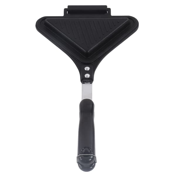Trekantformet sandwichpanne Dobbeltsidig non-stick panini-maker for kakebrød
