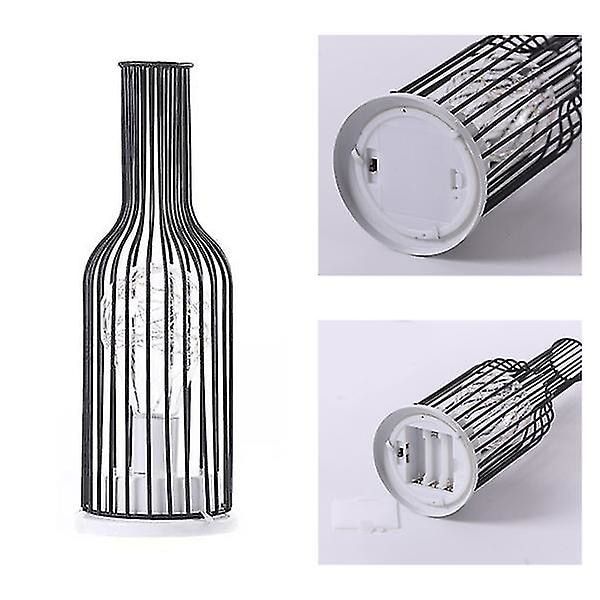 Retro Smijern Vinflaske Bordlampe Creative Led Nattlys Home Decor