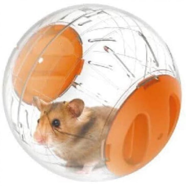 Qd-transparent söta sällskapsdjur träningsboll Mini travleksaker (oran)