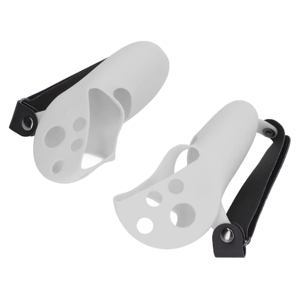 2 st Touch Controller Grip Skydd Silikon Grip Skydd med Knogremmar för Meta Quest Pro Ljusgrå