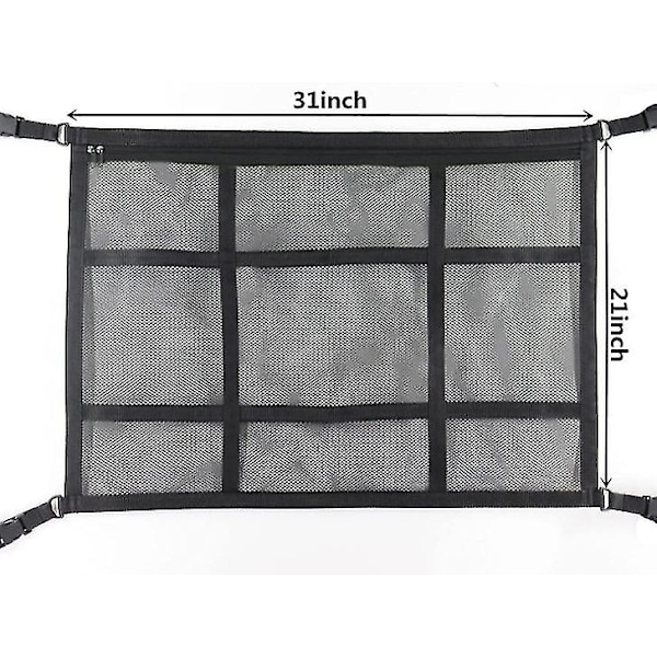 Car Ceiling Cargo Net Pocket Mesh Storage Bag Car Ceiling Organizer