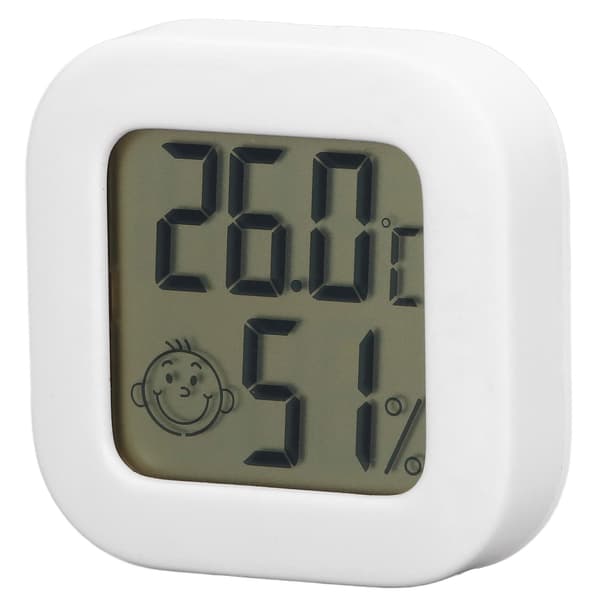 Digital Termometer Hygrometer LCD-skärm Inbyggt Batteri