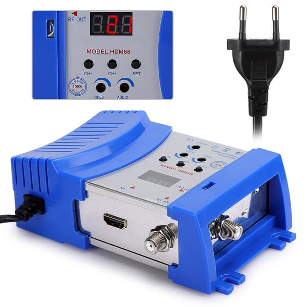 Analog HD-modulator HDM68 - High Definition Multimedia Interface RF VHF/UHF - Computertilbehør (EU-stik)