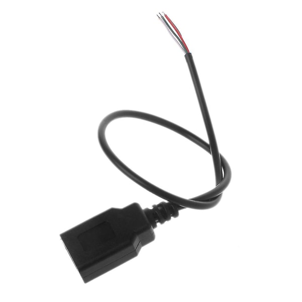 USB 2.0 Type A naarasliitin, 4-johtiminen power Pigtail-kaapelin liitin itse