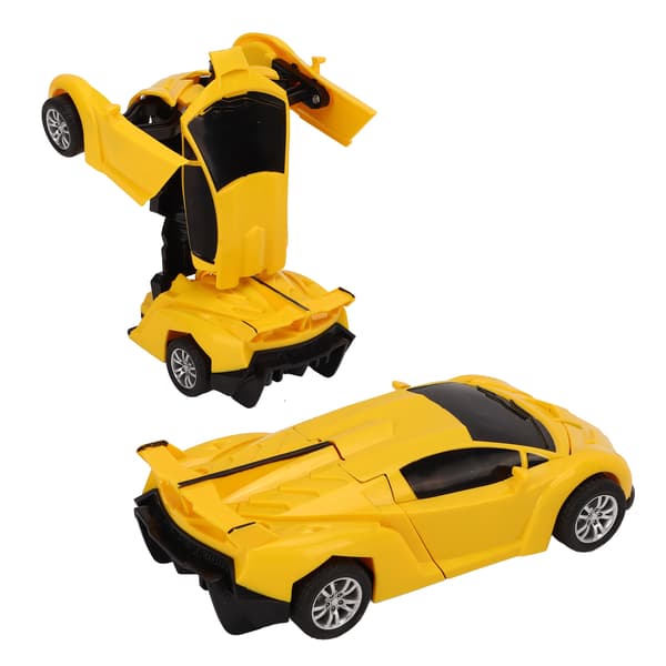 2 Pak Gul Deformationsbil 2 i 1 Transformerende Robotter til Drenge Over 3