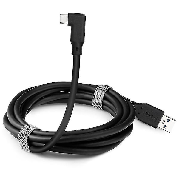 VR datakabel albue Type-c datakabel Usb3.1 Gen 2 dobbel hann videoprojeksjonskabel 20 vr mobilspillkabel PQ121Black 3M