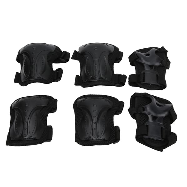 6-pack Skyddsutrustning för Skateboard för Vuxna - Knäskydd, Armbågsskydd och Handledsskydd